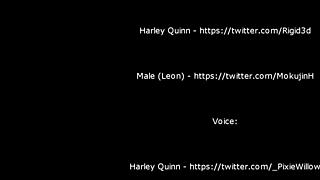 harley casually titfucks a massive dick with her big blonde tits, licking and getting a wet facial cumshot