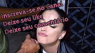 wife flashes in bar, gets fucked by stranger in bathroom