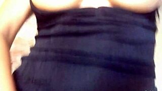 Trimmed pussy Latina Gabby Quinteros masturbates her nipples