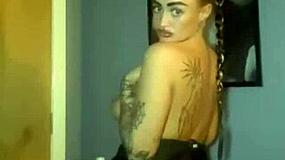 horny scottish slut loves fingering her little ass. she does it all night long