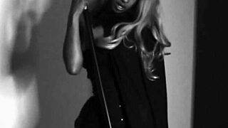 Horny witch fucks herself with cane teaser in double penetration 😈