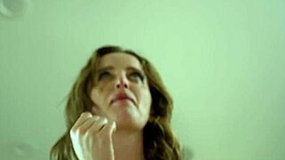 Horny cheating wife sucks fat dick and fucks teen boy