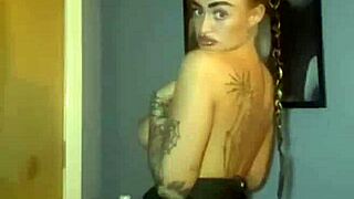 horny scottish slut loves fingering her little ass. she does it all night long