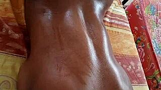 Local female vagina massage turns juicy and dripping