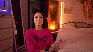 Step-daughter asks step-dad to heal her throat with his cock