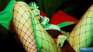 Tattooed girl Tenshii Tushii fucked rough and dominated