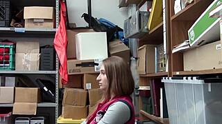 Curly Shoplifter Licks Officer’s Pecker!