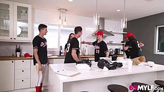 Callie brooks dominates in a league of milfs workout sex 😈