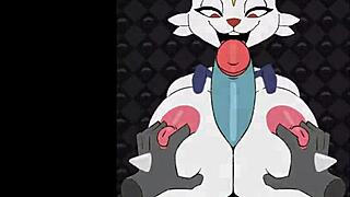 Female Cinderace Beats and Bangs Titty Fuck