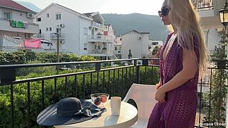 my hot blonde exhibitionist wife flashes naked in public