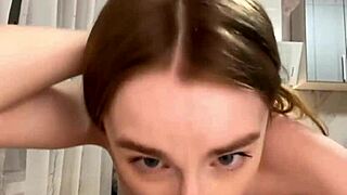 Gorgeous Girlfriend Sucks a Big Cock and Fists Her Ass