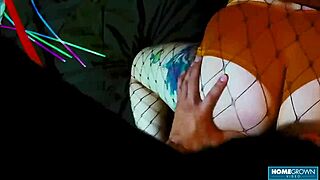 Tattooed girl Tenshii Tushii fucked rough and dominated