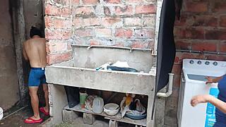 I Finally Got To Suck My Neighbor's Cock While He Was Showering In The Neighborhood Bathroom!