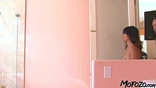 asian dancer gets cum on ass