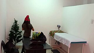 oh wow, the nurse got caught decorating the doctor's office and getting super sexy and hot in the hospital 😍