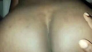 Sexy ebony rides step brother's big dick