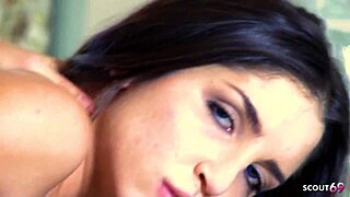 slim fitness model giselle leon in her first casting session