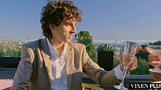 vixenplus cock hungry socialite dee fucks server at house party