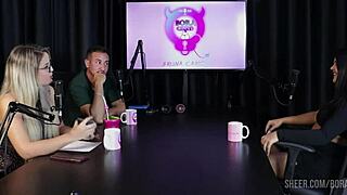 Val Mineirinha's Bora Cast Compilation with Bruna Carlos in Sheer Red