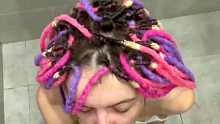 Huge squirt after cumshot and sperm eating