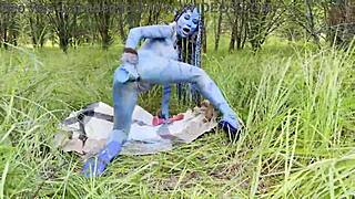 Monika Fox Feels Intense Pleasure From Big Prolapse Dildo Anal Fuck In Nature