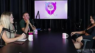 Val Mineirinha's Bora Cast Compilation with Bruna Carlos in Sheer Red