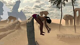 Lara and sheva embark on dorky explorers adventure with clothes ripped