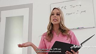 First Aid Trainer Gangbang: Summer Vixen Gets Rough Anal Banging