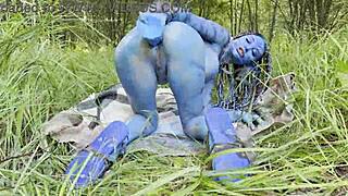 Monika Fox Feels Intense Pleasure From Big Prolapse Dildo Anal Fuck In Nature