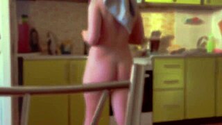 Hey, check out this cute babe fingering her wet pussy