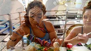 18yo Teen Interracial Threesome: Latina and Tiny Filipina with Violet Rae and Sarah Lace in South Beach Airbnb BTS