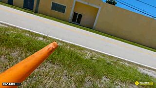 Thick Blonde Milf Roadside Passion