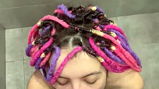 Huge squirt after cumshot and sperm eating