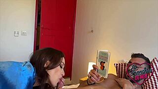 Sally and jade, beautiful french women, suck a cock in a threesome group scene