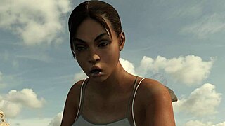 Lara and sheva embark on dorky explorers adventure with clothes ripped