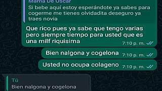 Fucking my friend's boss again via WhatsApp