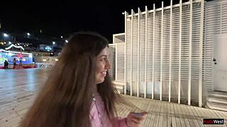 i saw this cute girl get a full tank of cum in her pussy - creampie