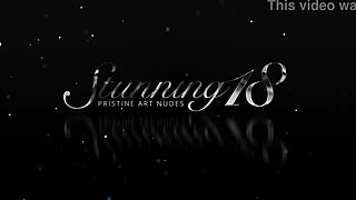 Suggestive teen milana explores kinky finger play on her shaved cunt in lingerie