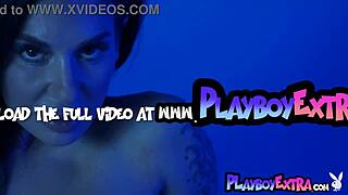 i watch petite busty milf joanna angel slip out of her colorful neon lingerie