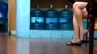 mature chinese prostitute strips and shows her slutty piercings 😈