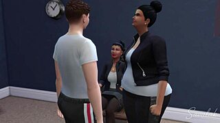 Two Mistresses Submit Young Boyfriend In Full Story With Sound