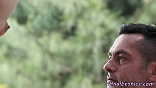 Adorable euro babe assfucked passionately outdoors!