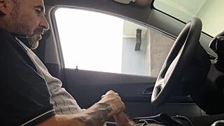 Risky public masturbation on the street draws attention to the hot woman