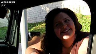Hot Stranded BBW Karla Lane Does Anything for a Ride!