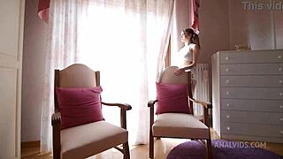 Charlotte Angie celebrates daddy's birthday with anal, spit, fist, deep-throat