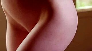 Amazing Milf Dancing In Red Lingerie And Hot Striptease. She Undresses Seductively.