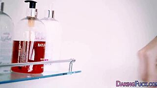 Euro babe in stockings gets a hardcore facial outdoors with glamour group