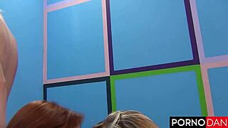 aj rose getting choked and gagged in deepthroat blowjob while bent over for doggystyle fucking!