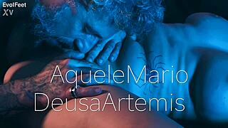 Dirty old man fucks small feet and tight pussy