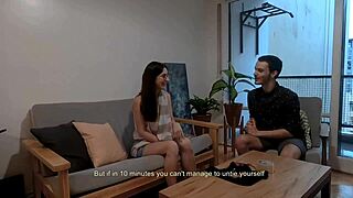 Cute Babysitter Loses Bet, Gets Tied Up and Fucked Hard in Amateur Bedroom Scene